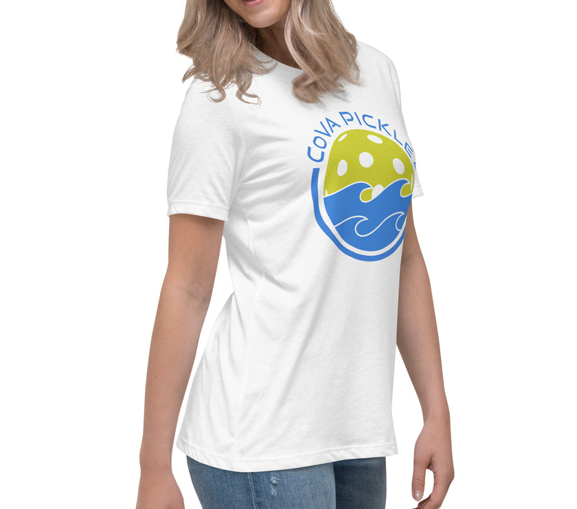 CoVA Pickle Ball & Waves Women's Relaxed T-Shirt