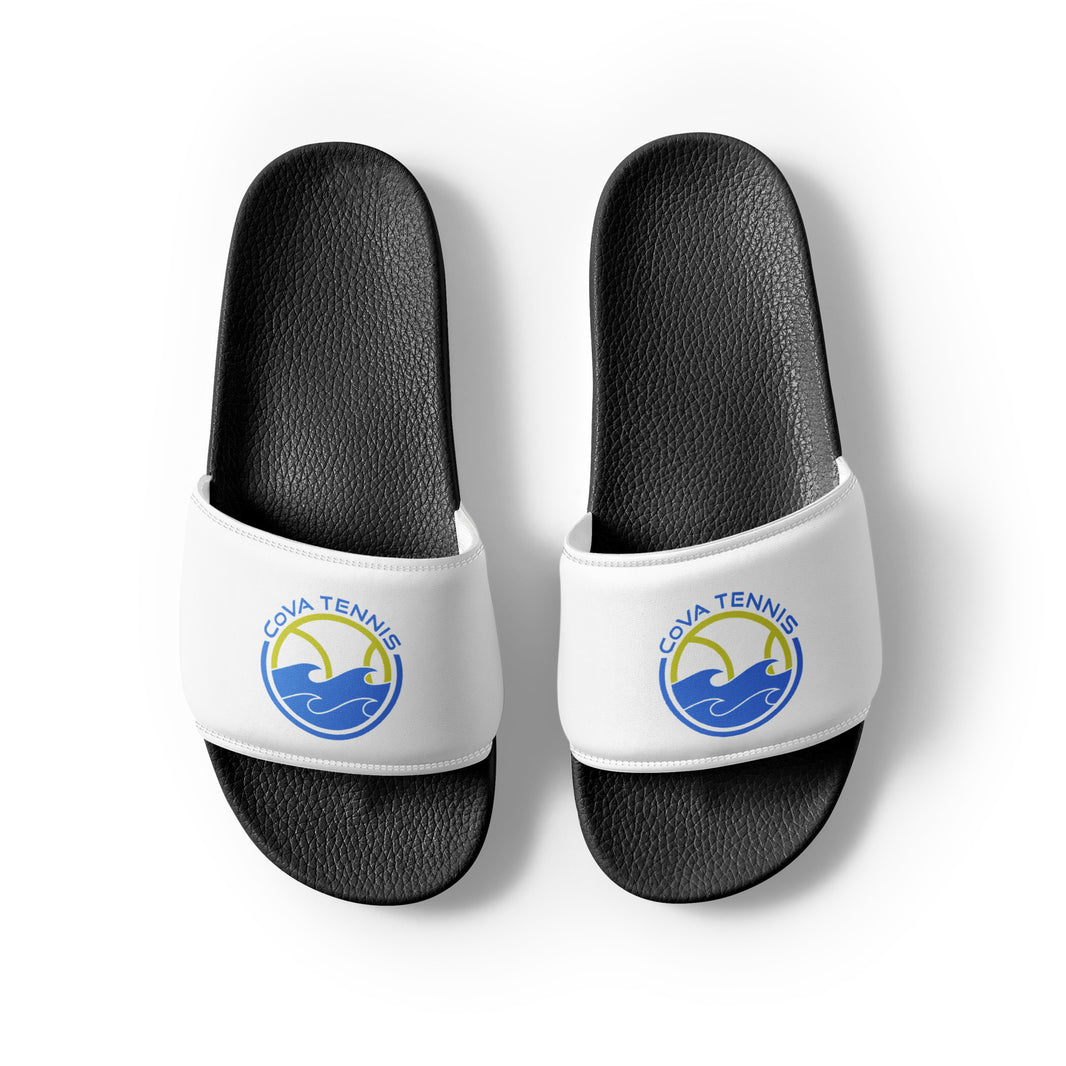 CoVA Tennis Ball & Waves Logo Women's slides