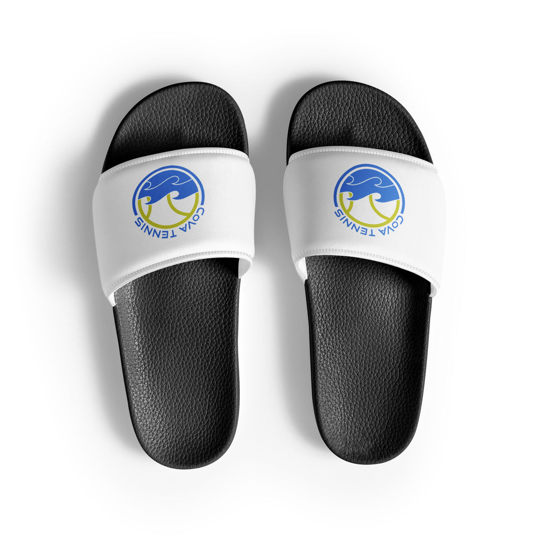 CoVA Tennis Ball & Waves Logo Women's slides