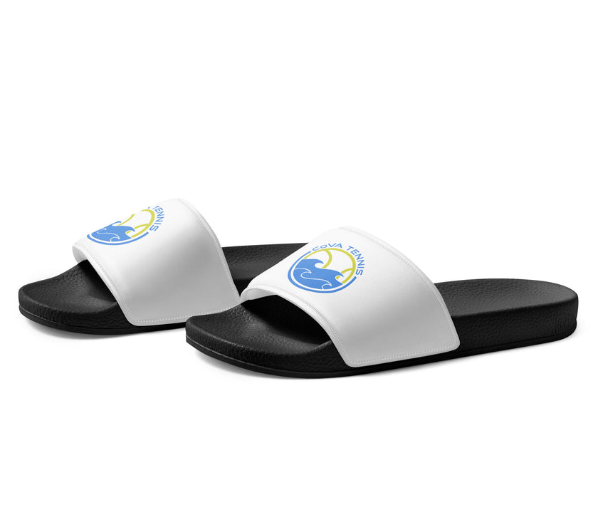 CoVA Tennis Ball & Waves Logo Women's slides