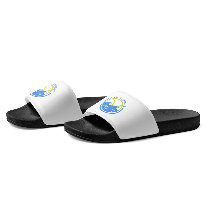 CoVA Tennis Ball & Waves Logo Women's slides