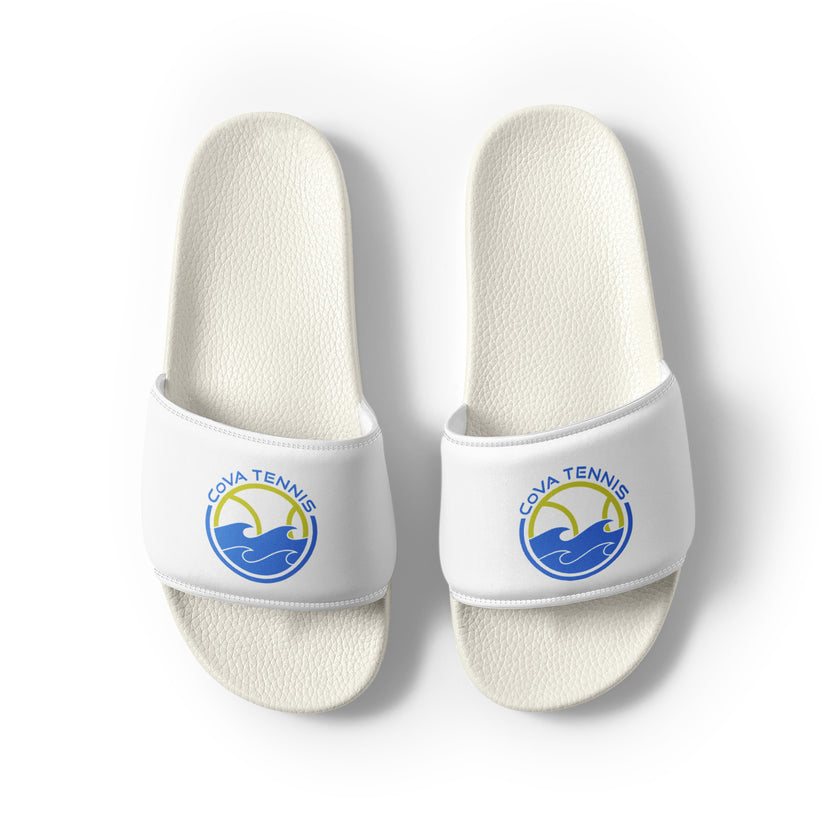 CoVA Tennis Ball & Waves Logo Women's slides