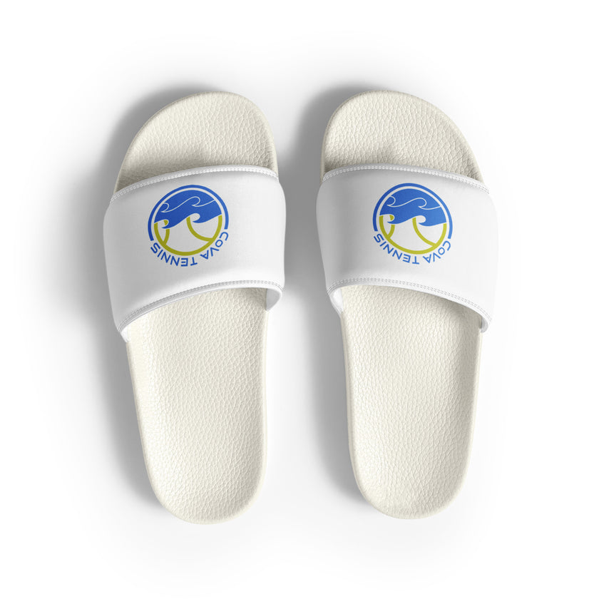 CoVA Tennis Ball & Waves Logo Women's slides