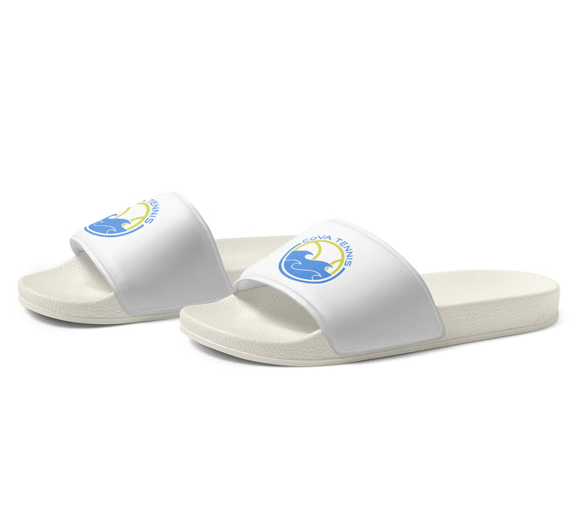 CoVA Tennis Ball & Waves Logo Women's slides