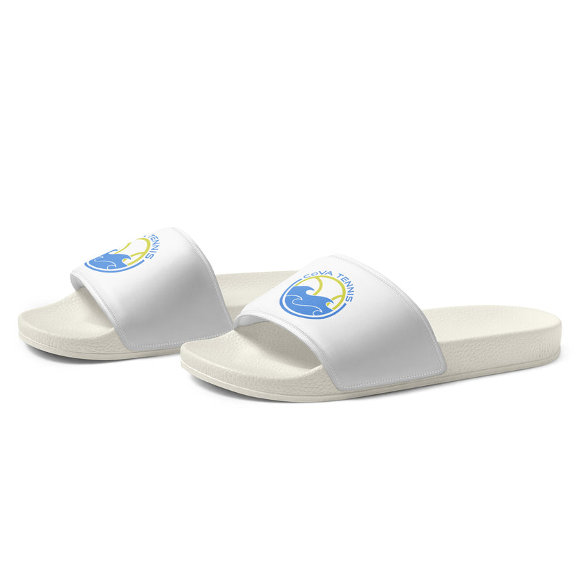 CoVA Tennis Ball & Waves Logo Women's slides