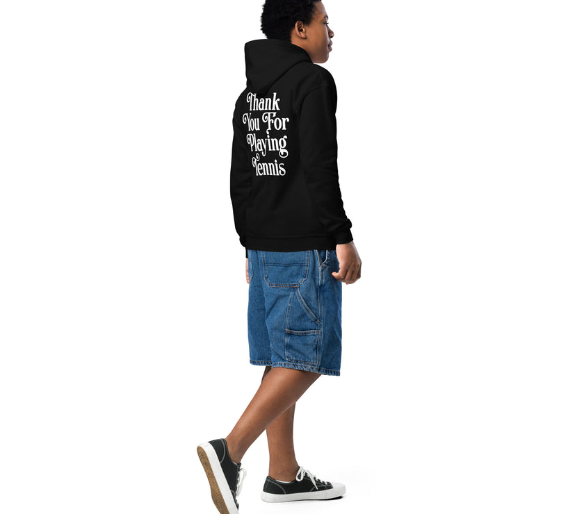 Thank You For Playing Tennis Youth heavy blend hoodie by CoVA Tennis