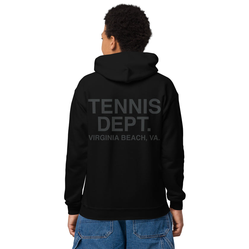 Tennis Dept Youth heavy blend hoodie by CoVA Tennis