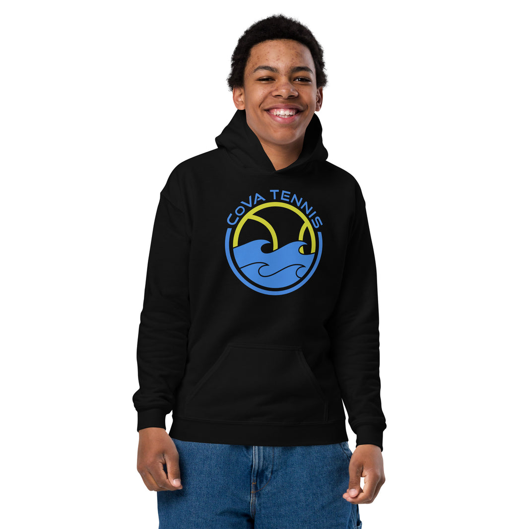 CoVA Tennis Ball & Waves Logo Youth heavy blend hoodie