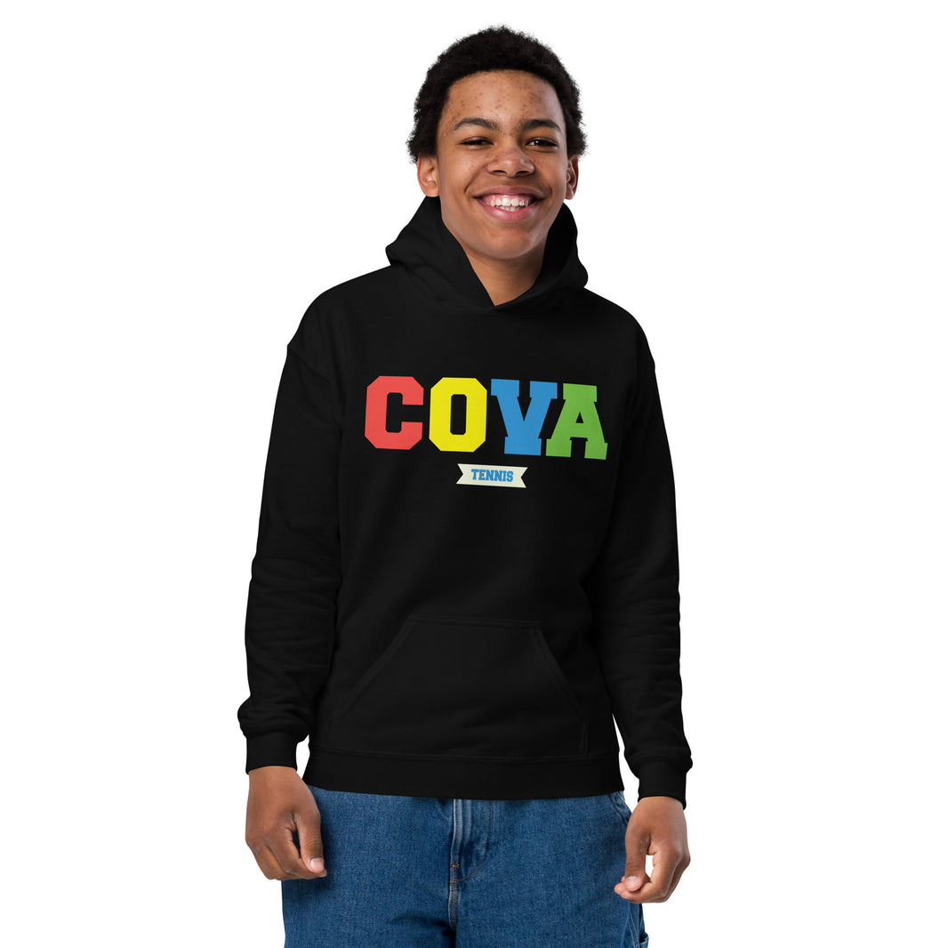 COVA Tennis Rainbow Youth heavy blend hoodie