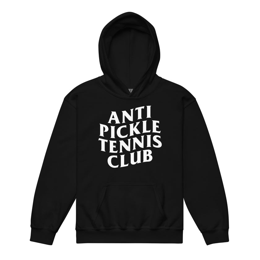 Anti Pickleball Tennis Club Youth heavy blend hoodie by CoVA Tennis