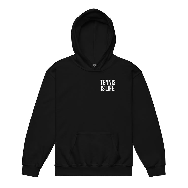 Tennis is LIfe Youth heavy blend hoodie by CoVA Tennis