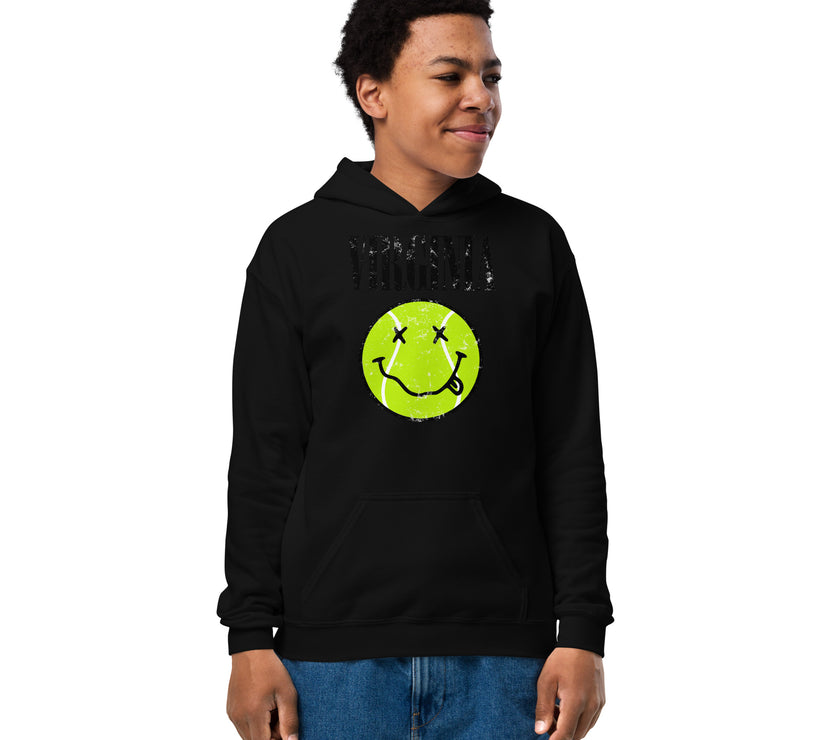 Virginia Smiley Face Tennis Ball by CoVA Tennis Youth heavy blend hoodie