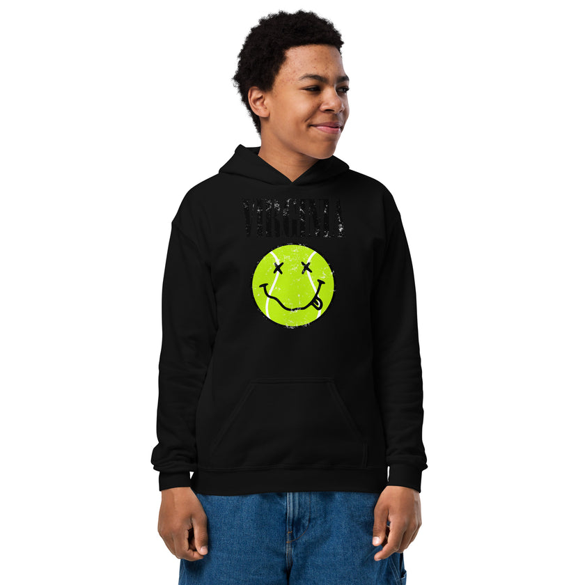 Virginia Smiley Face Tennis Ball by CoVA Tennis Youth heavy blend hoodie