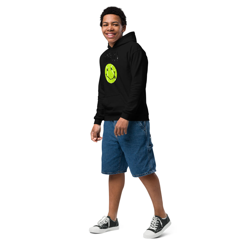 Virginia Smiley Face Tennis Ball by CoVA Tennis Youth heavy blend hoodie