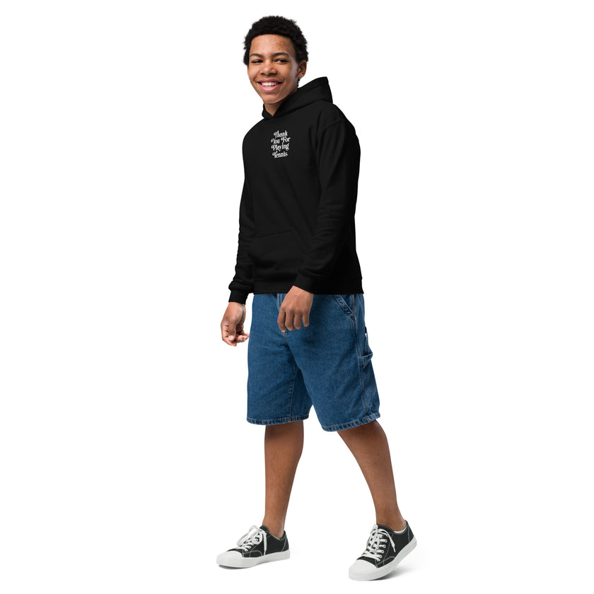 Thank You For Playing Tennis Youth heavy blend hoodie by CoVA Tennis