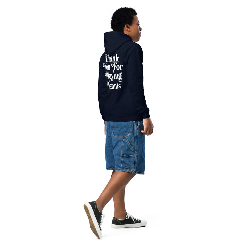 Thank You For Playing Tennis Youth heavy blend hoodie by CoVA Tennis