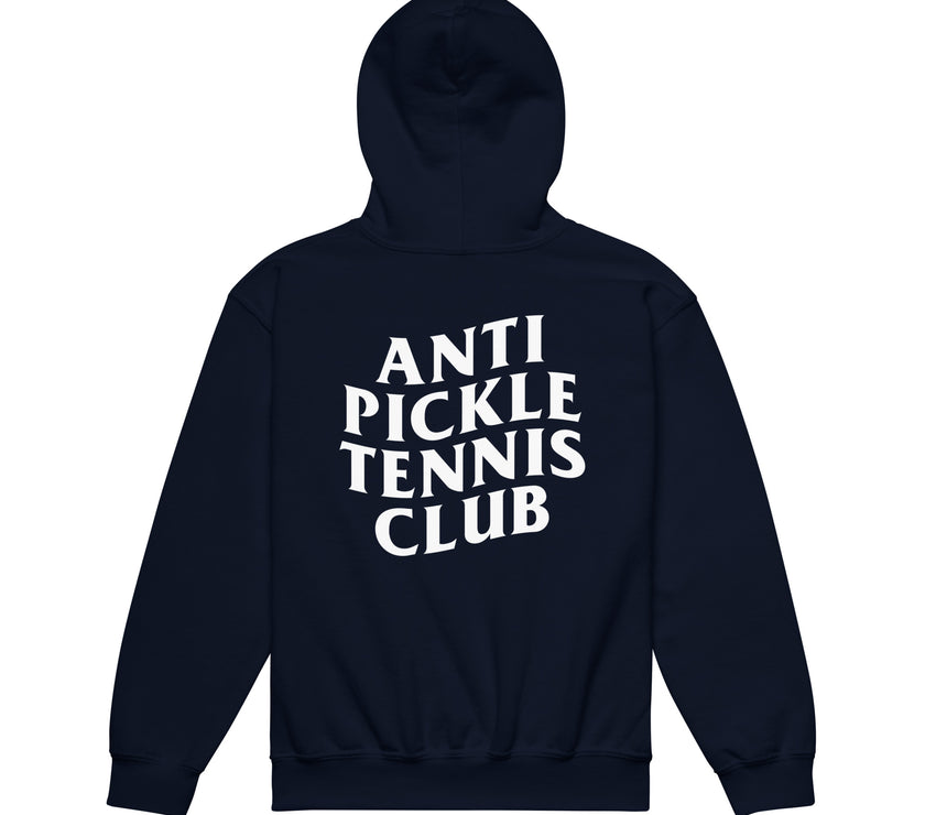 Anti Pickleball Tennis Club Youth heavy blend hoodie by CoVA Tennis