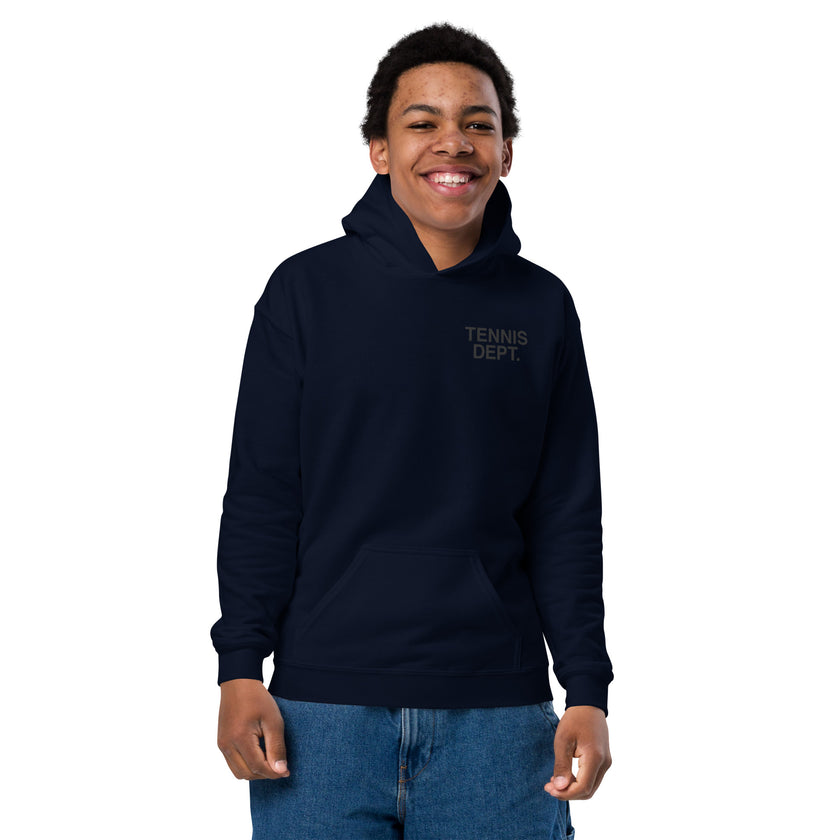 Tennis Dept Youth heavy blend hoodie by CoVA Tennis