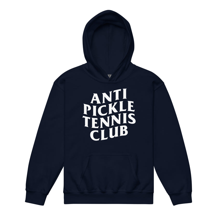 Anti Pickleball Tennis Club Youth heavy blend hoodie by CoVA Tennis