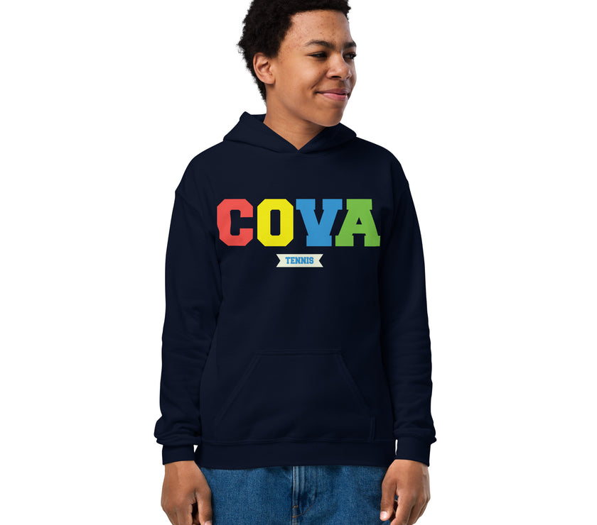 COVA Tennis Rainbow Youth heavy blend hoodie