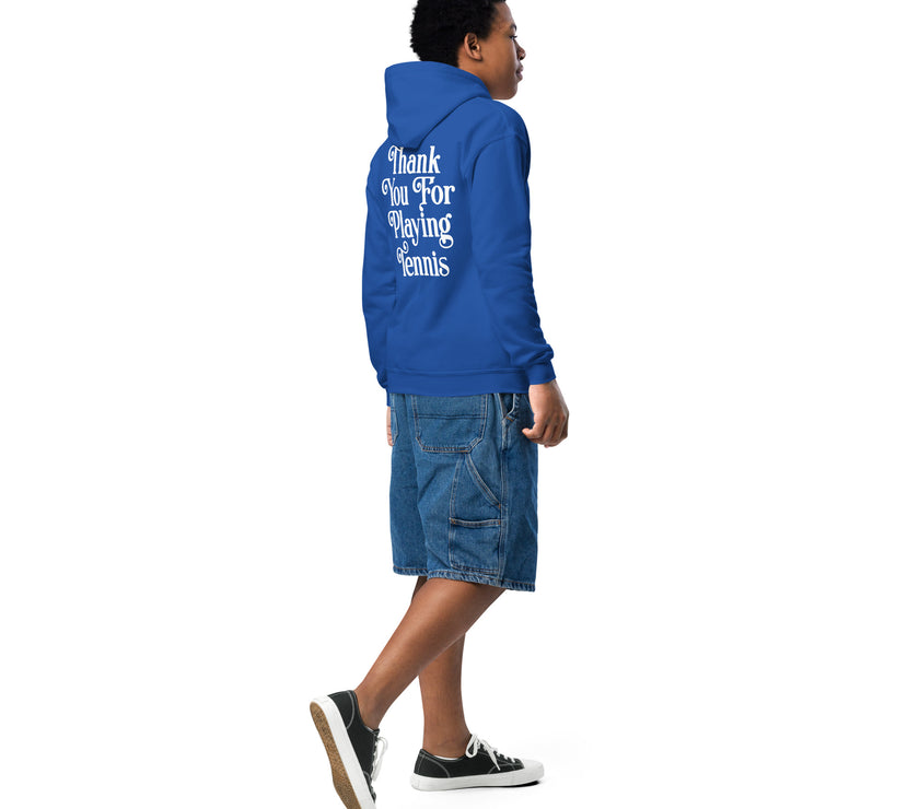 Thank You For Playing Tennis Youth heavy blend hoodie by CoVA Tennis