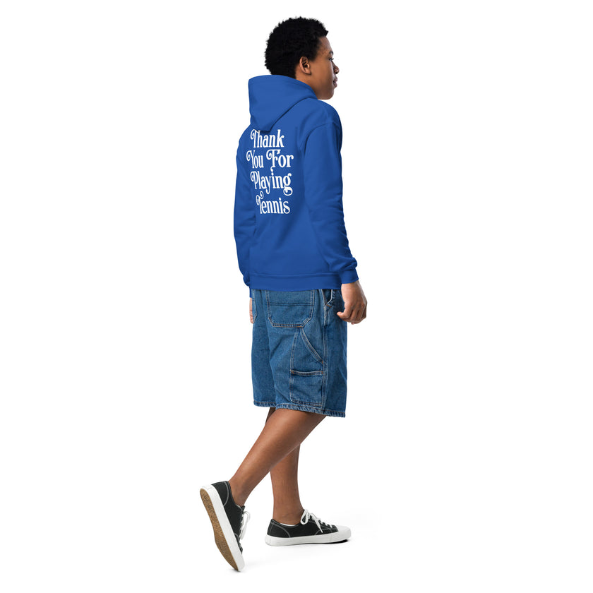 Thank You For Playing Tennis Youth heavy blend hoodie by CoVA Tennis