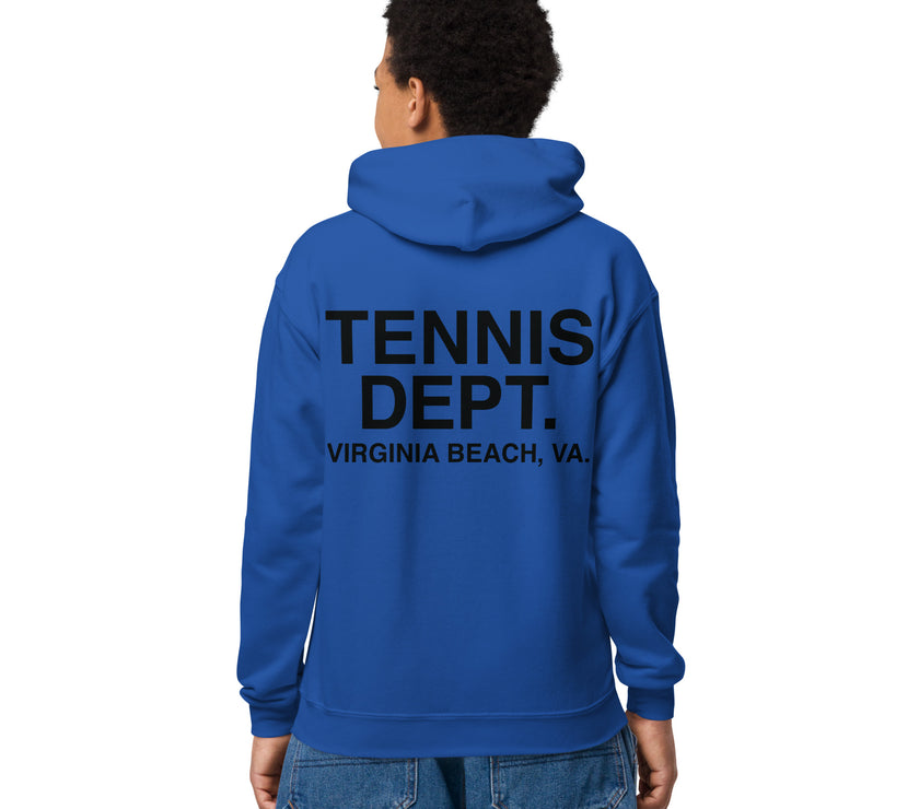 Tennis Dept Youth heavy blend hoodie by CoVA Tennis