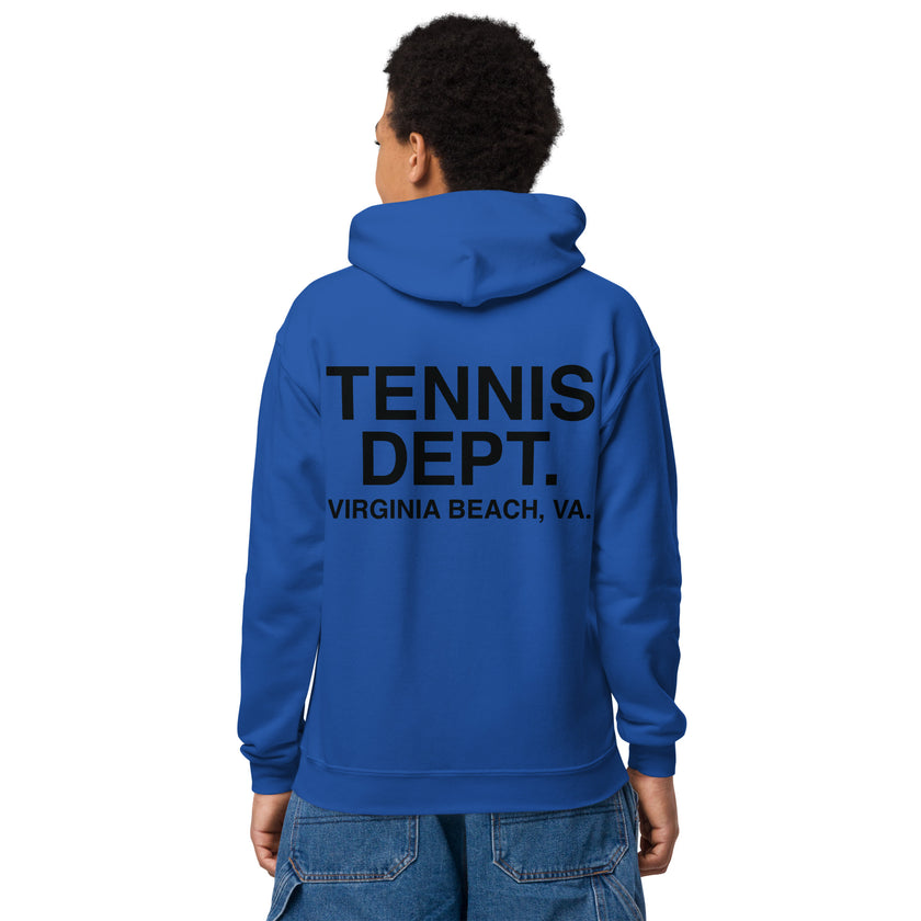 Tennis Dept Youth heavy blend hoodie by CoVA Tennis