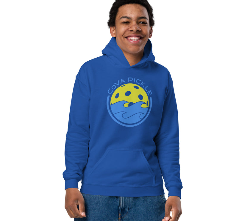 CoVA Pickle Ball & Waves Youth heavy blend hoodie