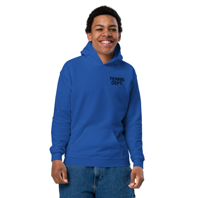 Tennis Dept Youth heavy blend hoodie by CoVA Tennis