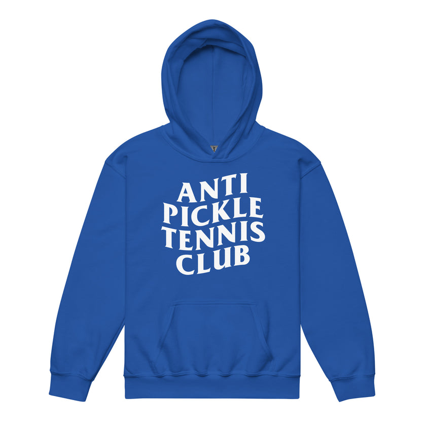 Anti Pickleball Tennis Club Youth heavy blend hoodie by CoVA Tennis