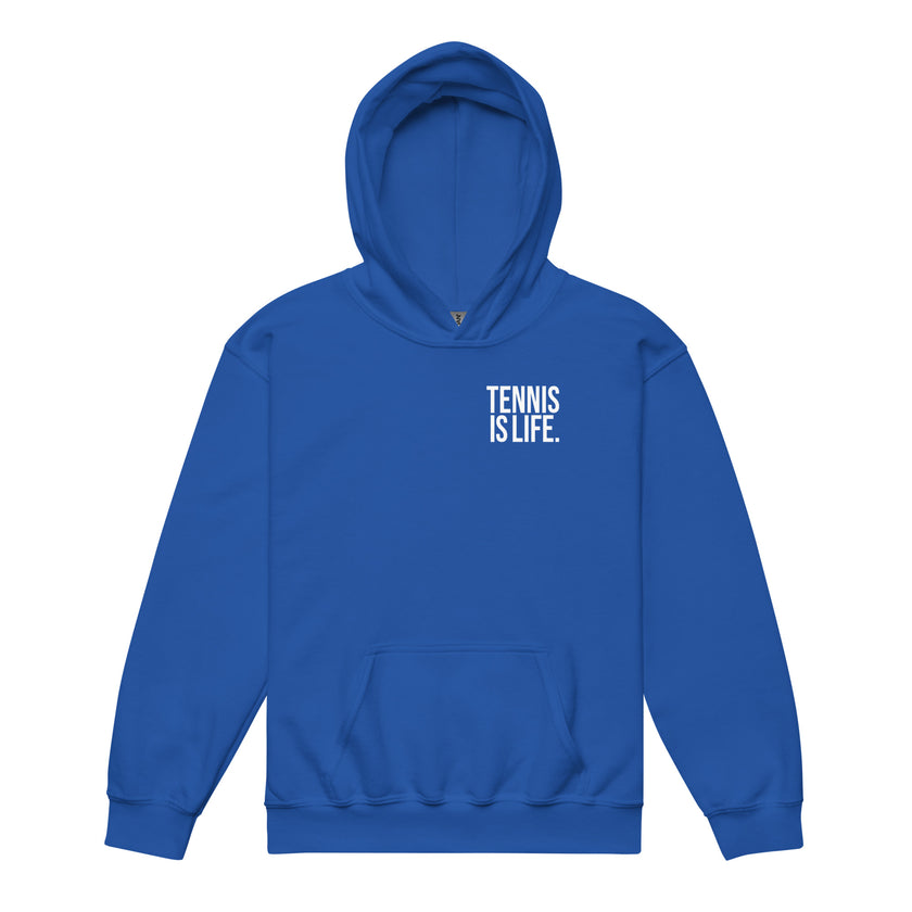 Tennis is LIfe Youth heavy blend hoodie by CoVA Tennis