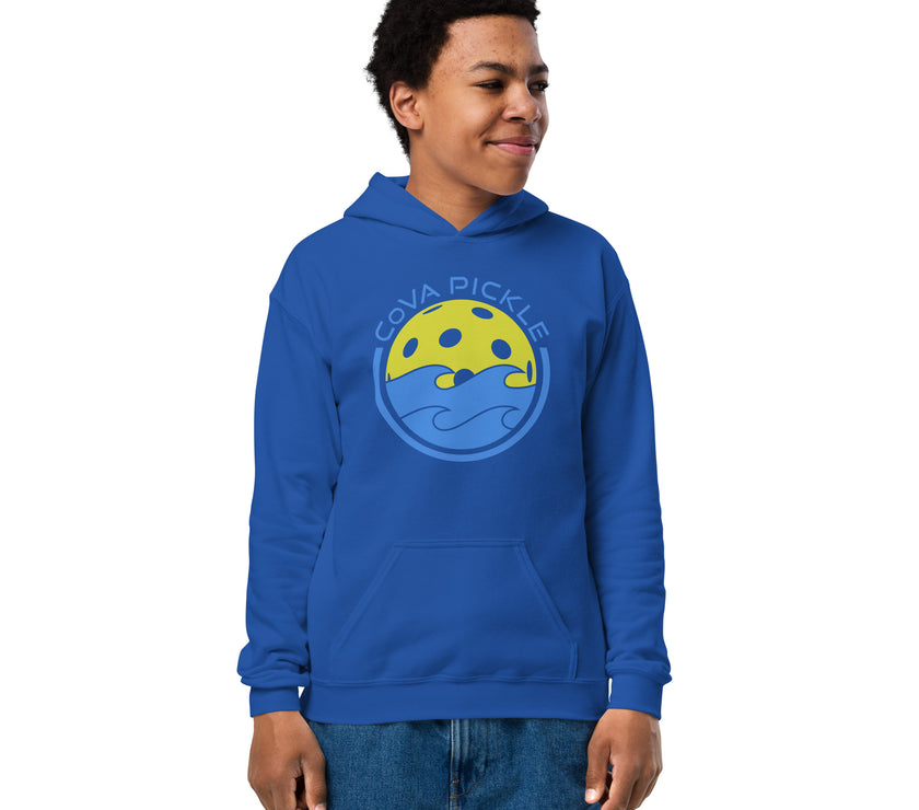 CoVA Pickle Ball & Waves Youth heavy blend hoodie