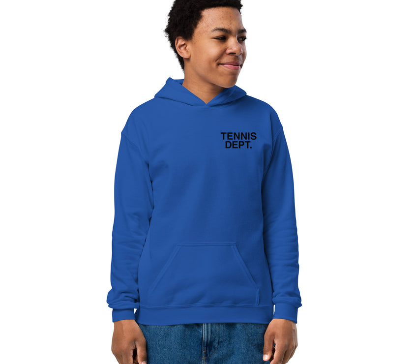 Tennis Dept Youth heavy blend hoodie by CoVA Tennis