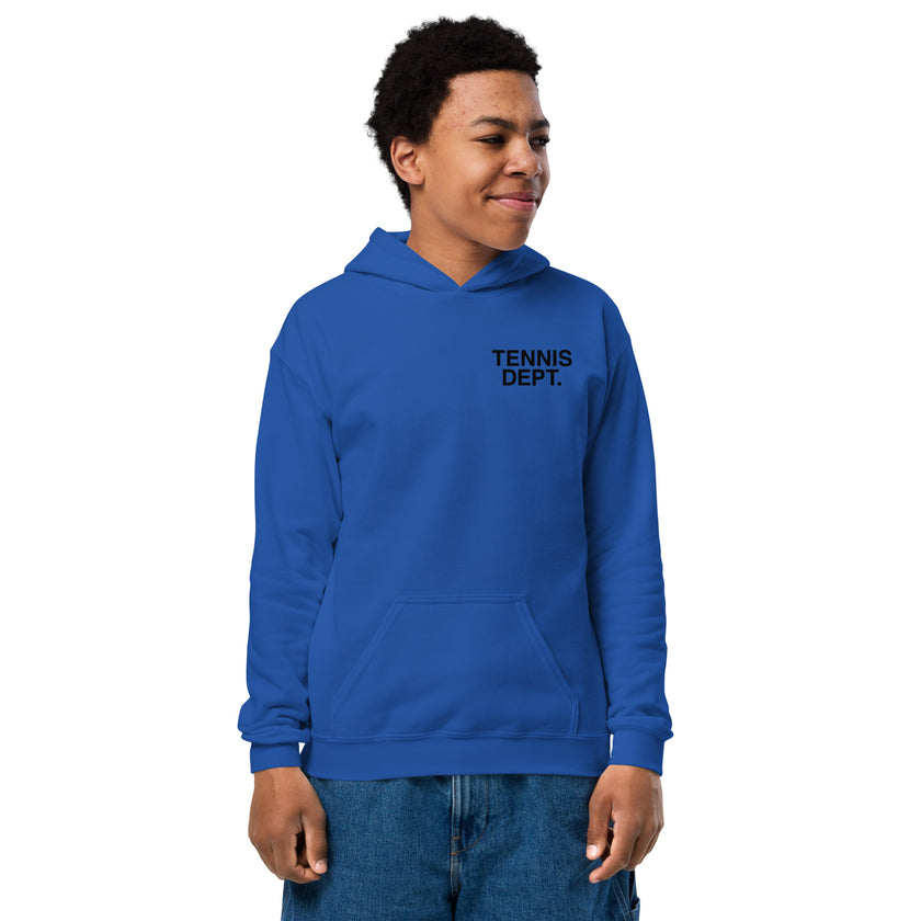 Tennis Dept Youth heavy blend hoodie by CoVA Tennis