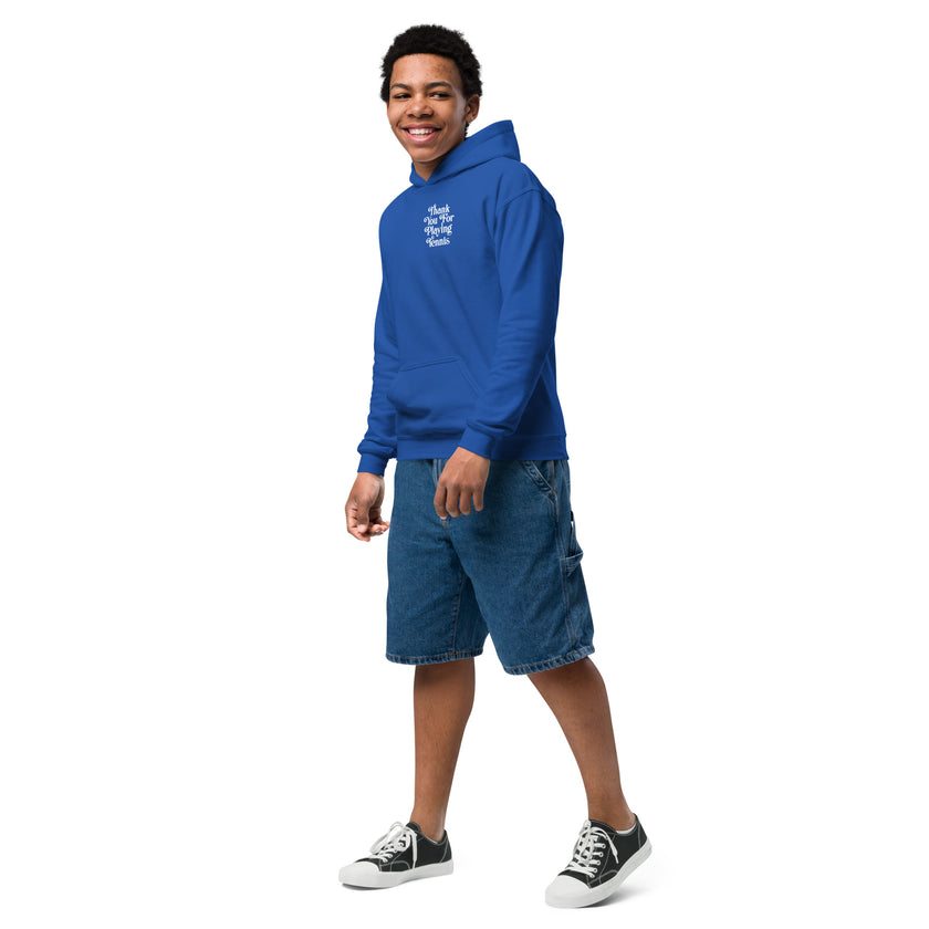 Thank You For Playing Tennis Youth heavy blend hoodie by CoVA Tennis