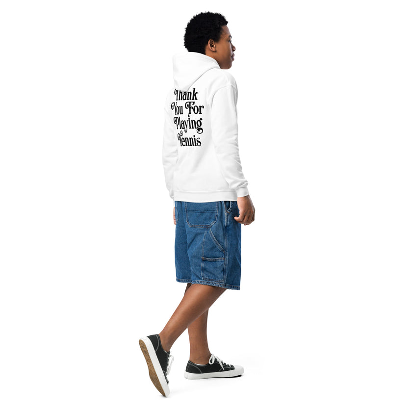 Thank You For Playing Tennis Youth heavy blend hoodie by CoVA Tennis