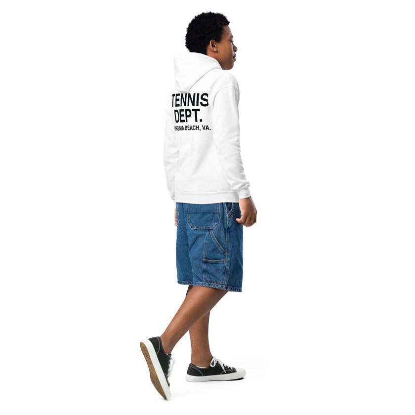 Tennis Dept Youth heavy blend hoodie by CoVA Tennis