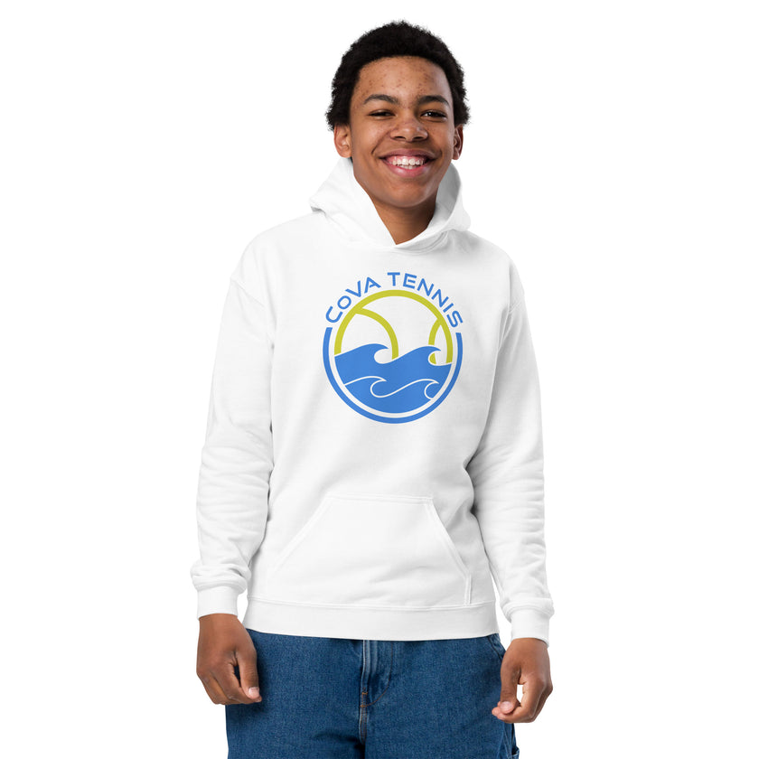 CoVA Tennis Ball & Waves Logo Youth heavy blend hoodie