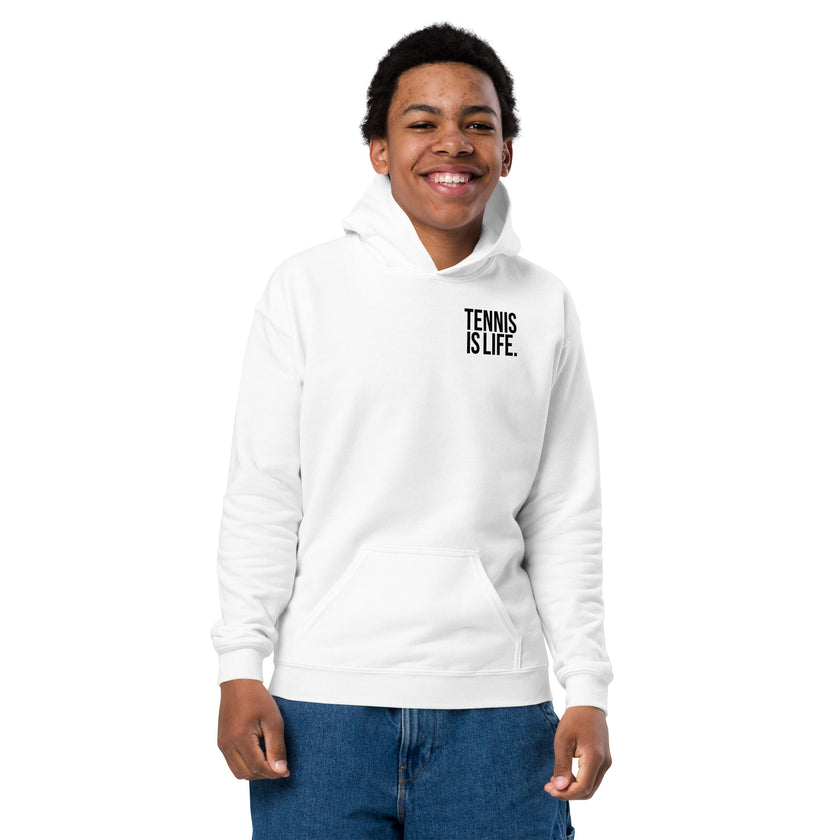 Tennis is LIfe Youth heavy blend hoodie by CoVA Tennis