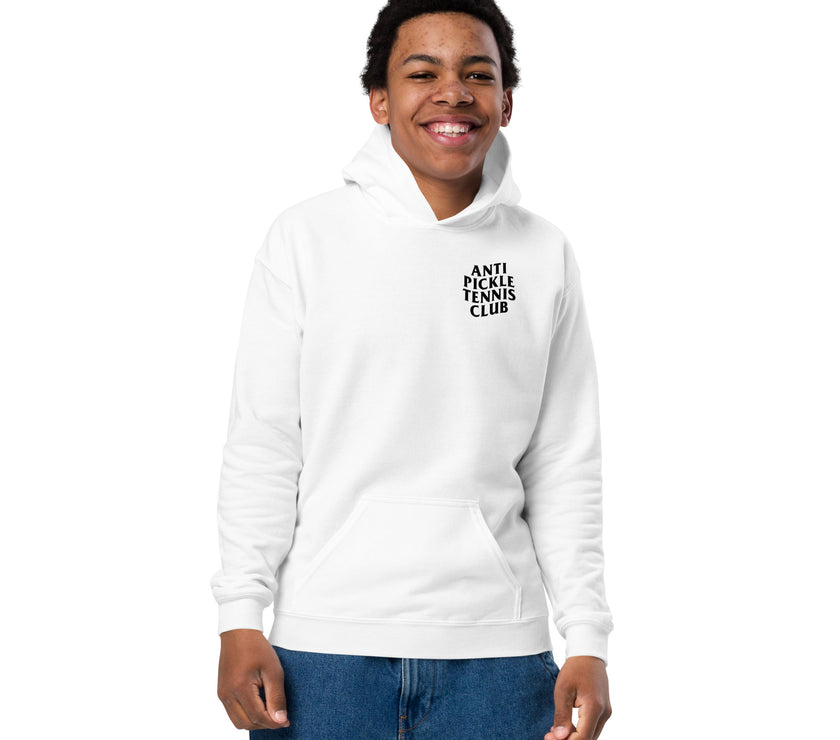 Anti Pickleball Tennis Club Youth heavy blend hoodie by CoVA Tennis