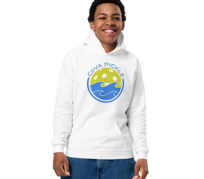 CoVA Pickle Ball & Waves Youth heavy blend hoodie