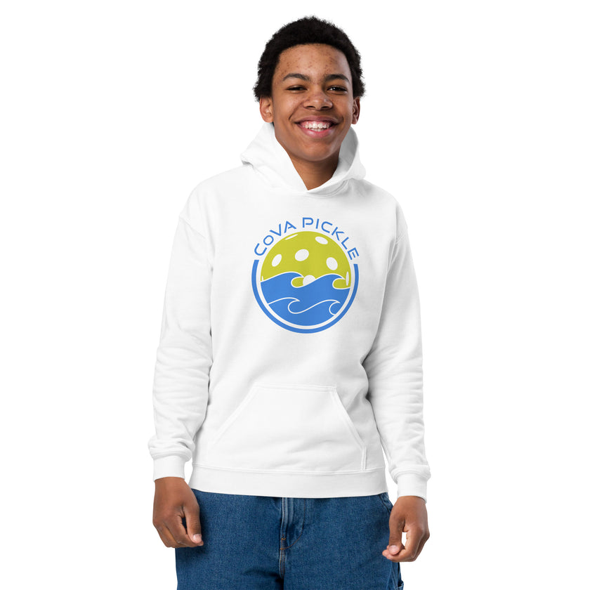 CoVA Pickle Ball & Waves Youth heavy blend hoodie