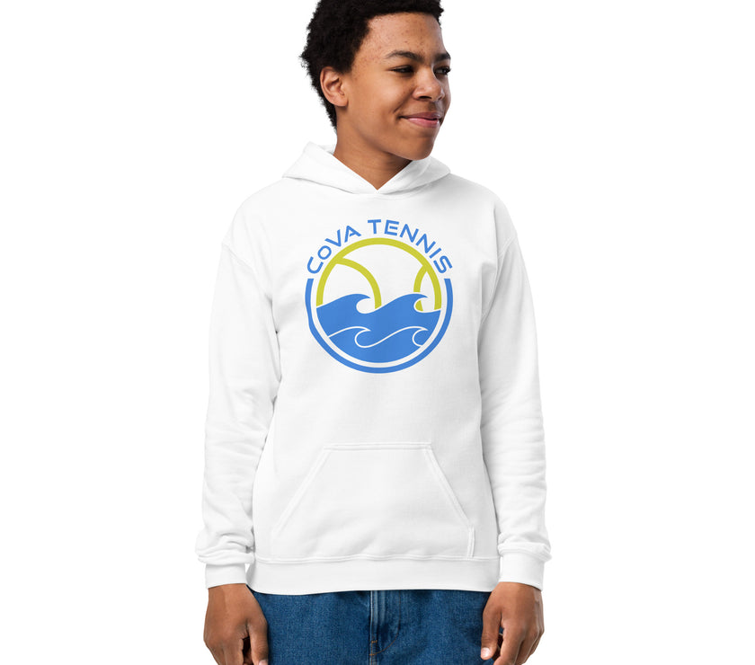 CoVA Tennis Ball & Waves Logo Youth heavy blend hoodie