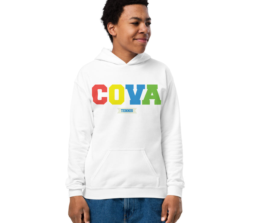 COVA Tennis Rainbow Youth heavy blend hoodie