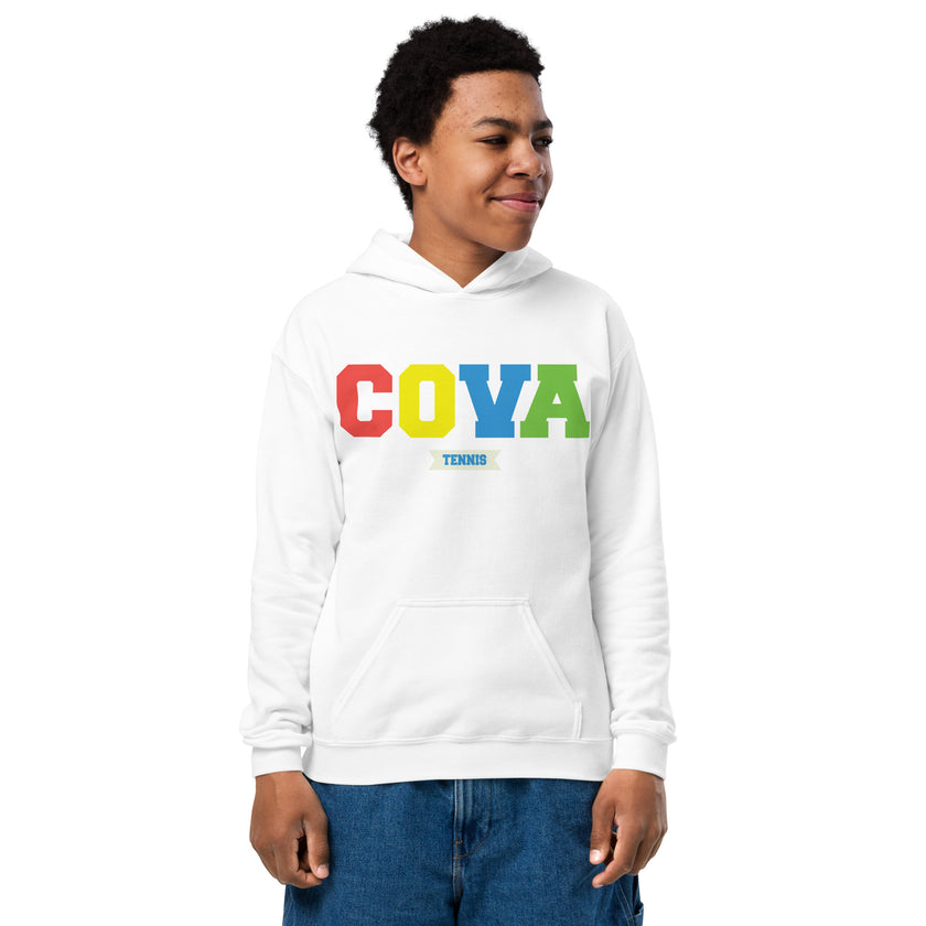 COVA Tennis Rainbow Youth heavy blend hoodie