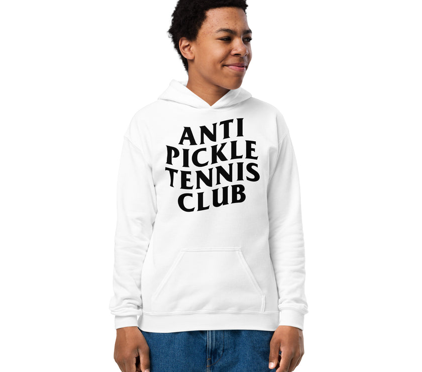 Anti Pickleball Tennis Club Youth heavy blend hoodie by CoVA Tennis