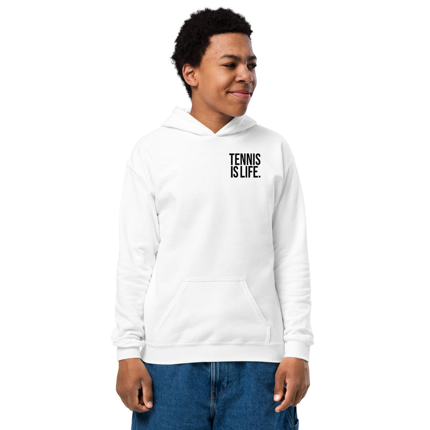 Tennis is LIfe Youth heavy blend hoodie by CoVA Tennis