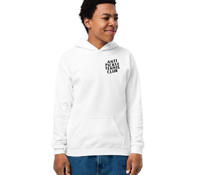 Anti Pickleball Tennis Club Youth heavy blend hoodie by CoVA Tennis