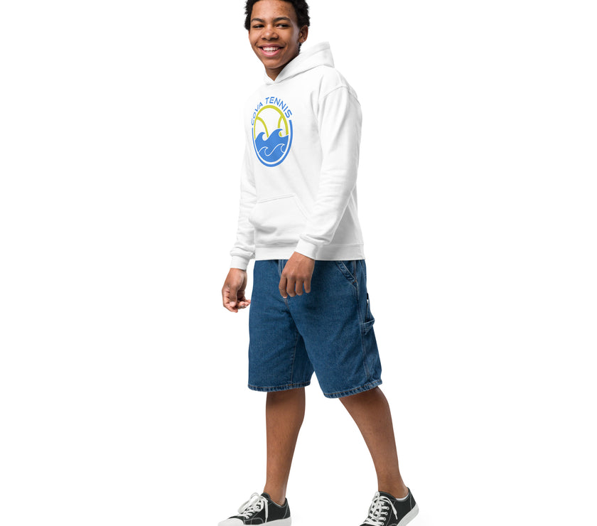 CoVA Tennis Ball & Waves Logo Youth heavy blend hoodie